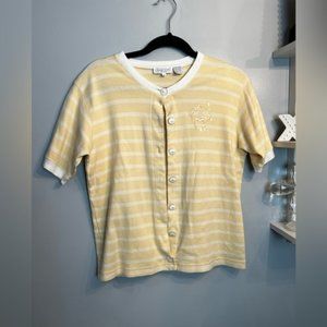 Jeanne Pierre Petites Size Small Vintage Button Up Tee